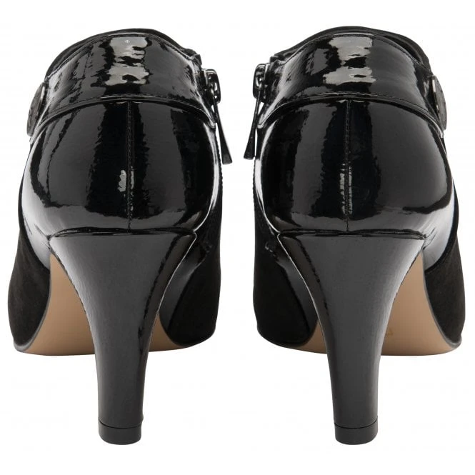 Black Auvergne Heeled Shoe-Boots | Lotus 3 Black Auvergne Heeled Shoe-Boots | Lotus - Image 3