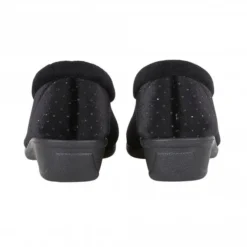 Black Beverley Velour Slippers | Lotus -Lotus Sale black beverley velour slippers lotus p12705 29374 medium