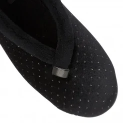 Black Beverley Velour Slippers | Lotus -Lotus Sale black beverley velour slippers lotus p12705 29375 medium
