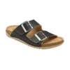 Black Cortona Open-Toe Mule Sandals | Lotus