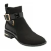 Black & Croc-Print Laurel Ankle Boots | Lotus