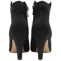 Black & Diamante Emma Heeled Ankle Boots | Lotus -Lotus Sale black diamante emma heeled ankle boots lotus p13388 32094 medium