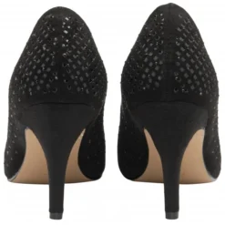 Black & Diamante Kayla Court Shoes | Lotus -Lotus Sale black diamante kayla court shoes lotus p13405 32202 medium
