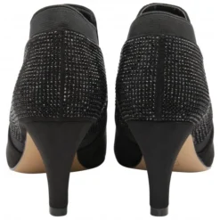 Black & Diamante Kristina Pointed Toe Shoe-Boots | Lotus -Lotus Sale black diamante kristina pointed toe shoe boots lotus p13455 32214 medium