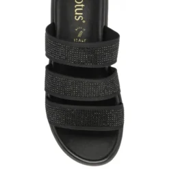Black & Diamante Olga Mule Sandals | Lotus -Lotus Sale black diamante olga mule sandals lotus p13587 32784 medium