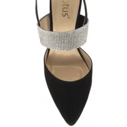 Black & Diamante Violette Slingback Court Shoes | Lotus -Lotus Sale black diamante violette slingback court shoes lotus p13619 33056 medium