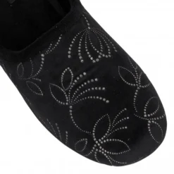 Black Elizabeth Textile Mule Slippers | Lotus -Lotus Sale black elizabeth textile mule slippers lotus p12704 29662 medium