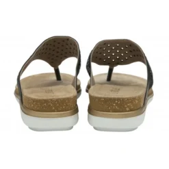 Black Ferarra Flat Toe-Post Sandals | Lotus -Lotus Sale black ferarra flat toe post sandals lotus p13173 31451 medium