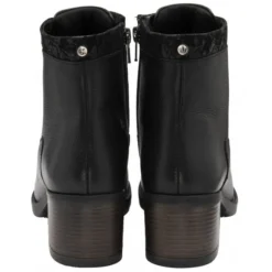 Black Floral-Print Leather Boston Ankle Boots | Lotus -Lotus Sale black floral print leather boston ankle boots lotus p13358 31934 medium