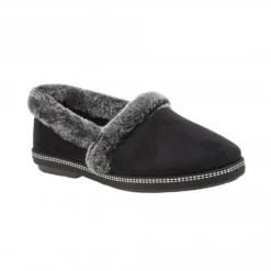 Black Greta Textile Slippers | Lotus