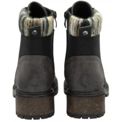 Black Hickory Zip-Up Ankle Boots | Lotus -Lotus Sale black hickory zip up ankle boots lotus p13377 32162 medium