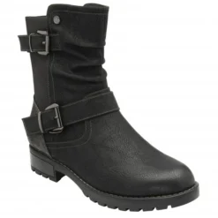 Black Jamila Zip-Up Ankle Boots | Lotus