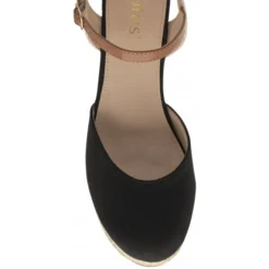 Black Katie Espadrille Wedge Shoes | Lotus 7 Black Katie Espadrille Wedge Shoes | Lotus -Lotus Sale black katie espadrille wedge shoes lotus p13780 33316 medium