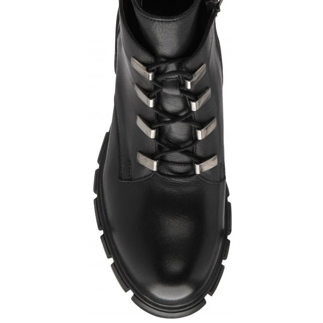 Black Leather Lacie Heeled Ankle Boots | Lotus 4 Black Leather Lacie Heeled Ankle Boots | Lotus - Image 4