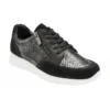 Black Leather & Snake-Print Sheryl Casual Trainers | Stressless By Lotus
