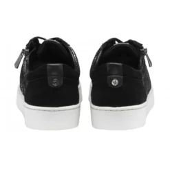 Black Leather & Snake-Print Sky Casual Trainers | Stressless By Lotus -Lotus Sale black leather snake print sky casual trainers stressless by lotus p13113 30927 medium