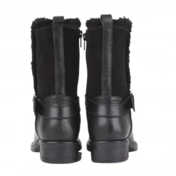 Black Leather & Suede Maddy Mid-Calf Boots | Lotus -Lotus Sale black leather suede maddy mid calf boots lotus p12179 27150 medium