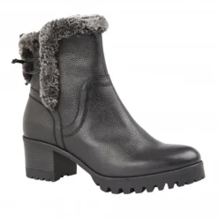 Black Leather Suzy Ankle Boots | Stressless By Lotus