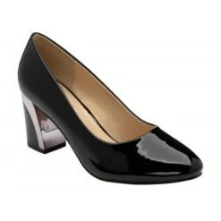 Black Patent Eden Court Shoes | Lotus