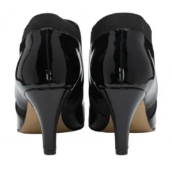 Black Patent Kristina Pointed Toe Shoe-Boots | Lotus -Lotus Sale black patent kristina pointed toe shoe boots lotus p13027 30747 medium