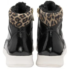 Black Patent Leather & Leopard-Print Saskia High Top Trainers | Stressless By Lotus 6 Black Patent Leather & Leopard-Print Saskia High Top Trainers | Stressless By Lotus -Lotus Sale black patent leather leopard print saskia high top trainers stressless by lotus p13354 32366 medium