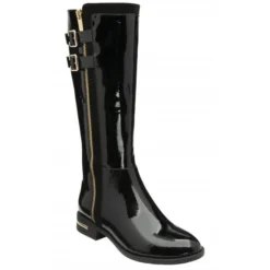 Black Patent Louella Knee High Boots | Lotus
