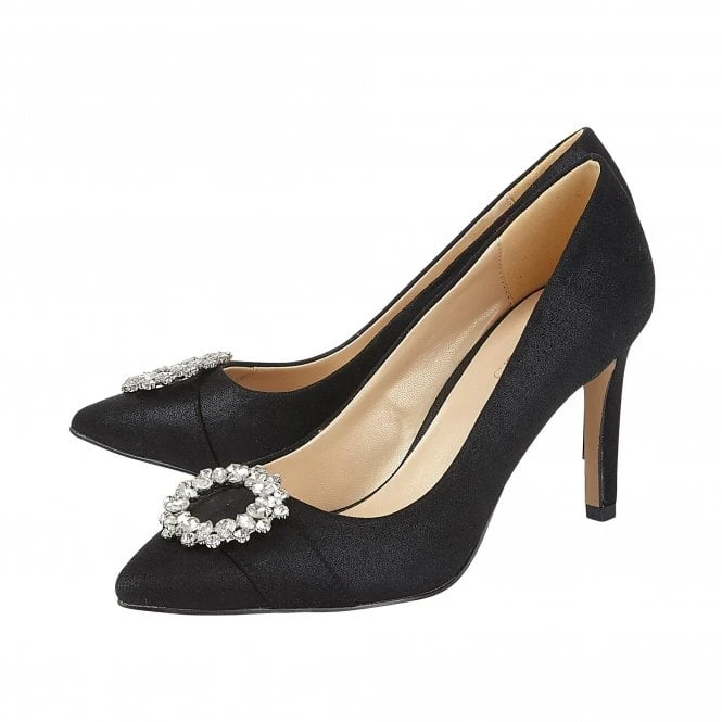 Black Radiance Pointed Toe Court Shoes | Lotus 2 Black Radiance Pointed Toe Court Shoes | Lotus - Image 2