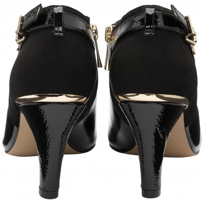 Black Ramona Heeled Shoe-Boots | Lotus 3 Black Ramona Heeled Shoe-Boots | Lotus - Image 3