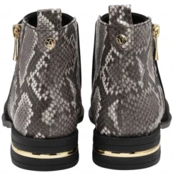Black & Snake-Print Anneka Ankle Boots | Lotus 6 Black & Snake-Print Anneka Ankle Boots | Lotus -Lotus Sale black snake print anneka ankle boots lotus p13370 31886 medium