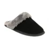 Black Suede Eldora Mule Slippers | Lotus