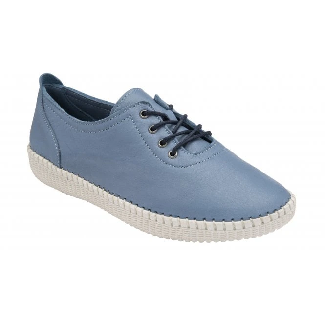 Blue Leather Juliana Lace-Up Shoes | Lotus 1 Blue Leather Juliana Lace-Up Shoes | Lotus