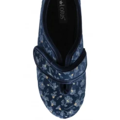 Blue Wilma Strap Fastener Full Shoe Slippers | Lotus -Lotus Sale blue wilma strap fastener full shoe slippers lotus p13148 31057 medium