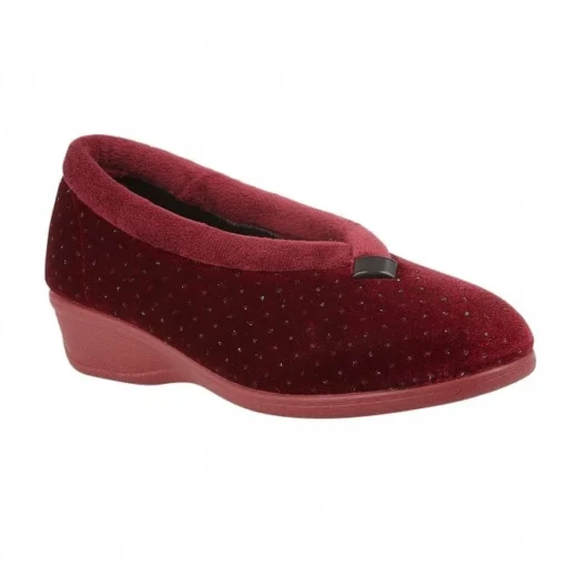 Bordo Beverley Velour Slippers | Lotus 2 Bordo Beverley Velour Slippers | Lotus -Lotus Sale bordo beverley velour slippers lotus p12849 29380 medium