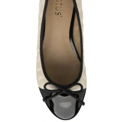 Cream & Black Ivy Ballerina Shoes | Lotus 7 Cream & Black Ivy Ballerina Shoes | Lotus -Lotus Sale cream black ivy ballerina shoes lotus p13737 33140 medium