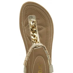 Gold Cybil Flat Toe-Post Sandals | Lotus -Lotus Sale gold cybil flat toe post sandals lotus p13331 31776 medium
