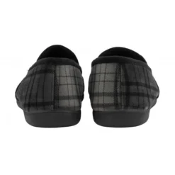 Grey Check Textile Ralf Full Shoe Slippers | Lotus -Lotus Sale grey check textile ralf full shoe slippers lotus p13152 31080 medium