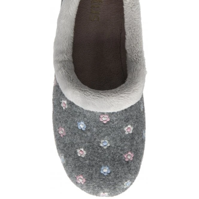 Grey Kylie Full Shoe Slippers | Lotus 4 Grey Kylie Full Shoe Slippers | Lotus - Image 4