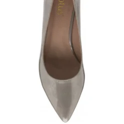 Grey Pearl Patent Rachel Kitten Heel Court Shoes | Lotus -Lotus Sale grey pearl patent rachel kitten heel court shoes lotus p13708 32964 medium