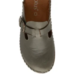 Khaki Leather Kerry Round-Toe Mules | Lotus -Lotus Sale khaki leather kerry round toe mules lotus p13766 33264 medium