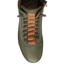 Khaki & Tan Leather Frida Ankle Boots | Lotus -Lotus Sale khaki tan leather frida ankle boots lotus p13474 32119 medium