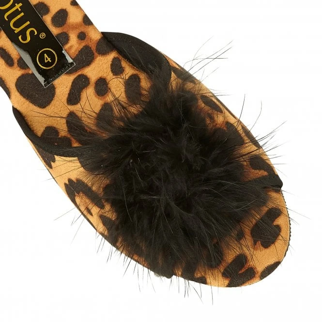 Leopard-Print Allure Slippers | Lotus 4 Leopard-Print Allure Slippers | Lotus - Image 4