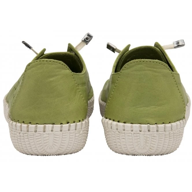Lime Green Leather Kamari Casual Shoes | Lotus 3 Lime Green Leather Kamari Casual Shoes | Lotus - Image 3