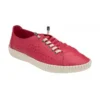 Magenta Leather Kamari Casual Shoes | Lotus