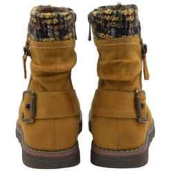 Mustard Textile Sandy Zip-Up Ankle Boots | Lotus -Lotus Sale mustard textile sandy zip up ankle boots lotus p13422 32358 medium