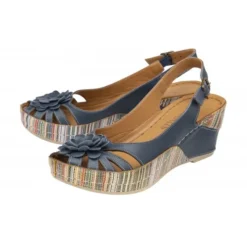 Navy Leather Caria Slingback Shoes | Lotus -Lotus Sale navy leather caria slingback shoes lotus p13701 32922 medium