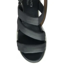 Navy Leather Fionne Slingback Sandals | Stressless By Lotus -Lotus Sale navy leather fionne slingback sandals stressless by lotus p13191 31416 medium