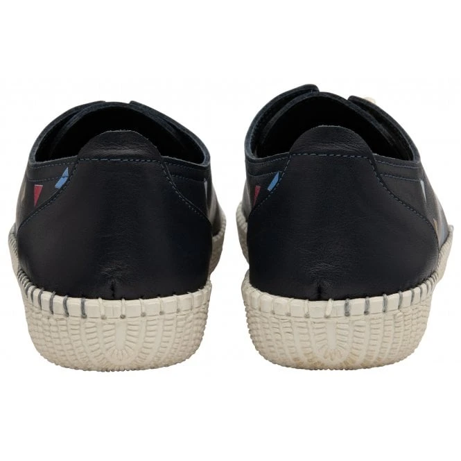 Navy Leather Kay Lace-Up Shoes | Lotus 3 Navy Leather Kay Lace-Up Shoes | Lotus - Image 3