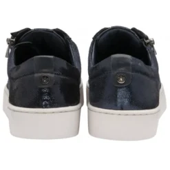 Navy Leather & Snake-Print Sky Casual Trainers | Stressless By Lotus -Lotus Sale navy leather snake print sky casual trainers stressless by lotus p13600 32891 medium