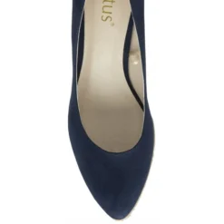 Navy Microfibre Giselle Wedge Shoes | Lotus -Lotus Sale navy microfibre giselle wedge shoes lotus p13213 31136 medium