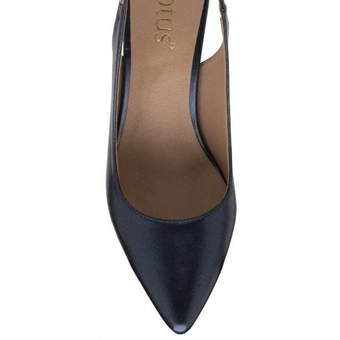 Navy Pearl Remy Slingback Court Shoes | Lotus 4 Navy Pearl Remy Slingback Court Shoes | Lotus - Image 4